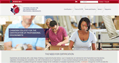 Desktop Screenshot of cccpe.ca